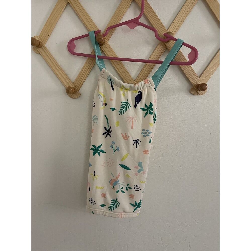 Hanna Andersson Kids Top US 5 110 cm Swimwear Halter Cream Palm Tree Beach